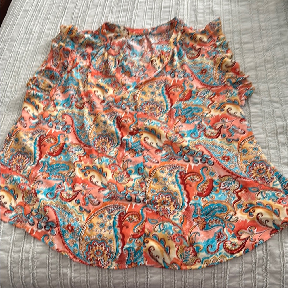 Colorful Paisley Women's Plus Shirt